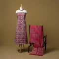 Hand kutch batik cotton 3pc unstitched dress material 17