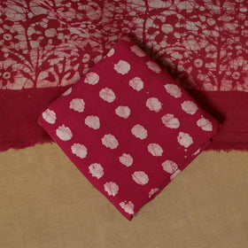 Hand kutch batik cotton 3pc unstitched dress material 17