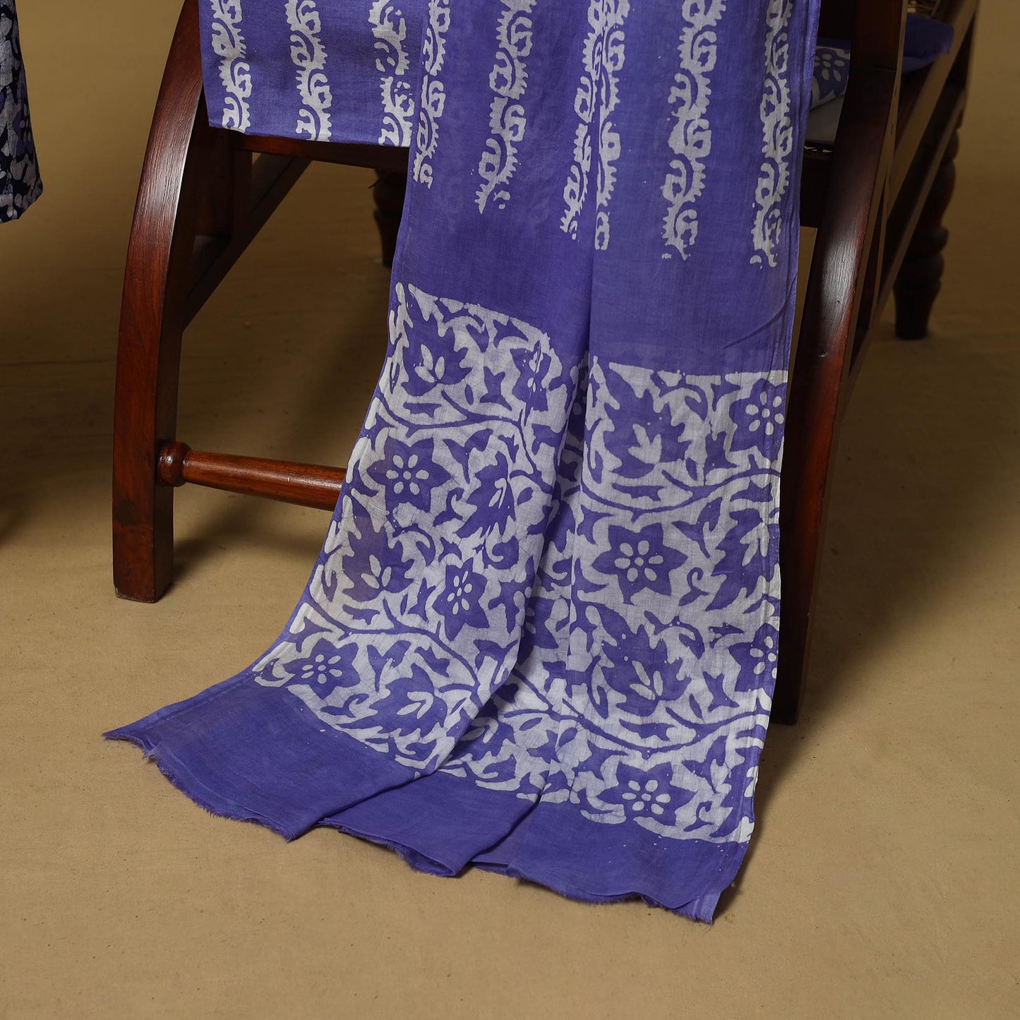 Hand kutch batik cotton 3pc unstitched dress material 20