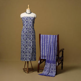 Hand kutch batik cotton 3pc unstitched dress material 20