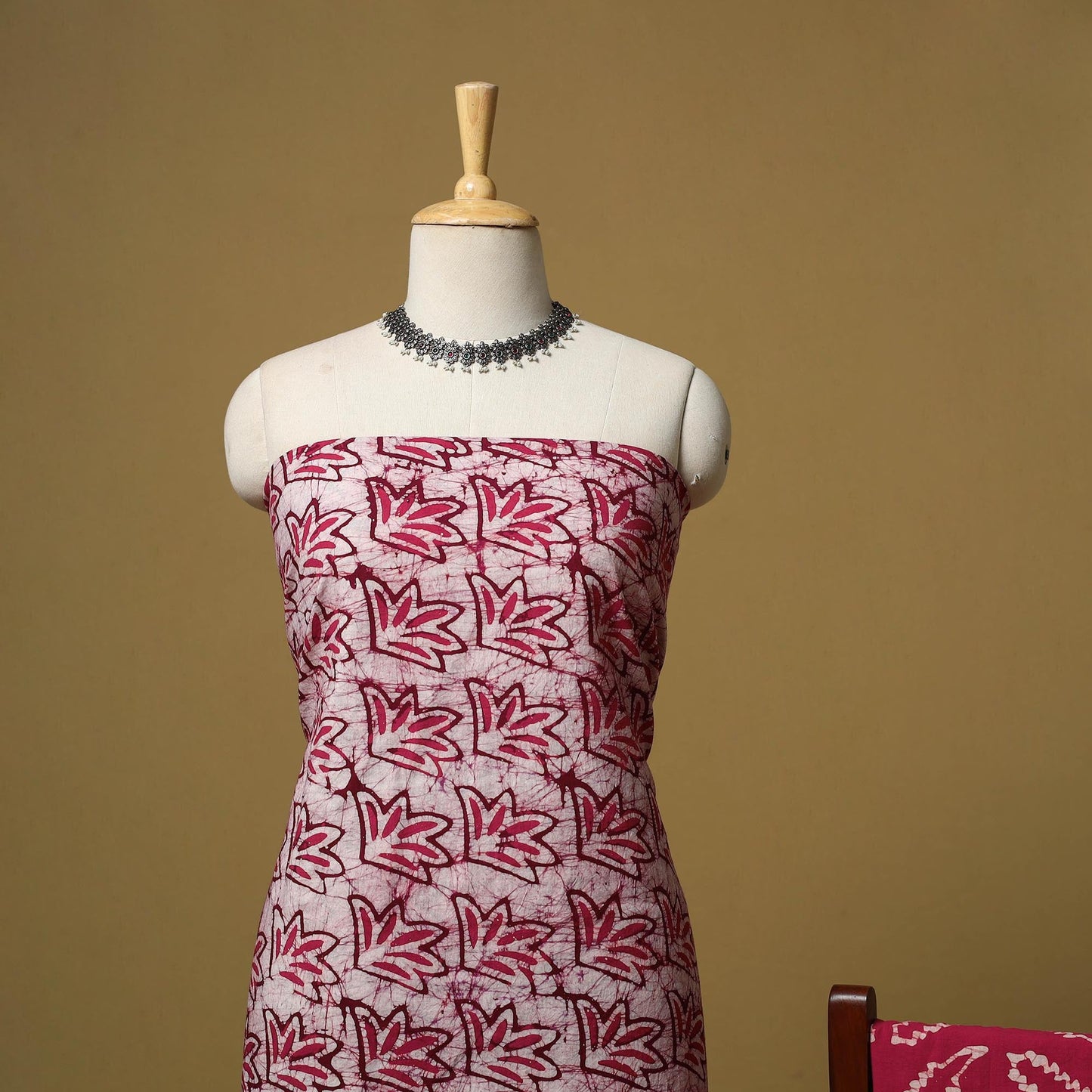 Hand kutch batik cotton 3pc unstitched dress material 21