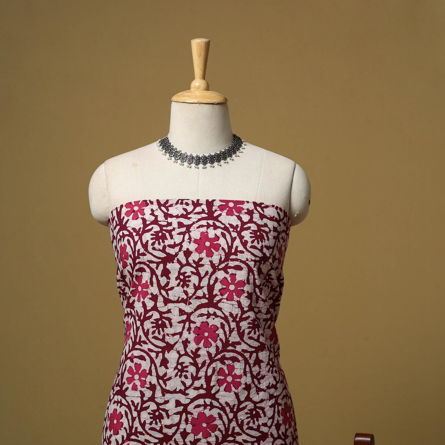 Hand kutch batik cotton 3pc unstitched dress material 22