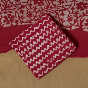 Hand kutch batik cotton 3pc unstitched dress material 22