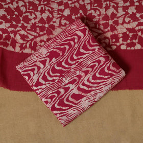 Hand kutch batik cotton 3pc unstitched dress material 23