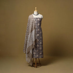 Hand kutch batik cotton 3pc unstitched dress material 25