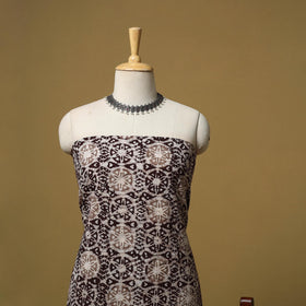 Hand kutch batik cotton 3pc unstitched dress material 25