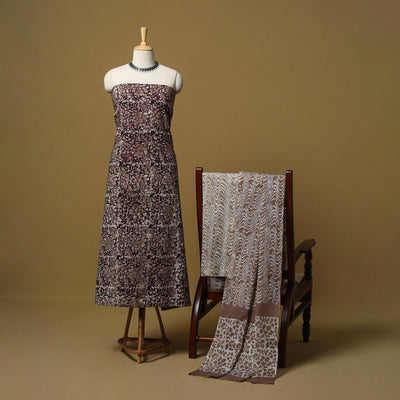 Hand kutch batik cotton 3pc unstitched dress material 27