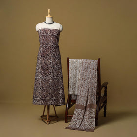 Hand kutch batik cotton 3pc unstitched dress material 27