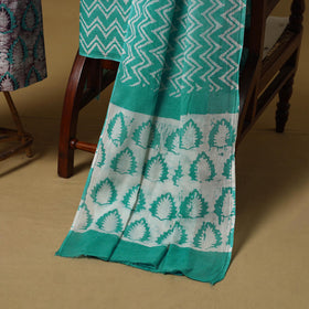 Hand kutch batik cotton 3pc unstitched dress material 28