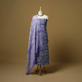 Hand kutch batik cotton 3pc unstitched dress material 30