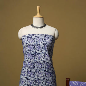 Hand kutch batik cotton 3pc unstitched dress material 33