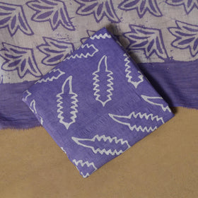 Hand kutch batik cotton 3pc unstitched dress material 33