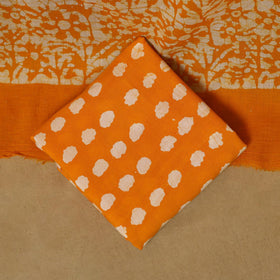 Hand kutch batik cotton 3pc unstitched dress material 34