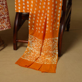 Hand kutch batik cotton 3pc unstitched dress material 34