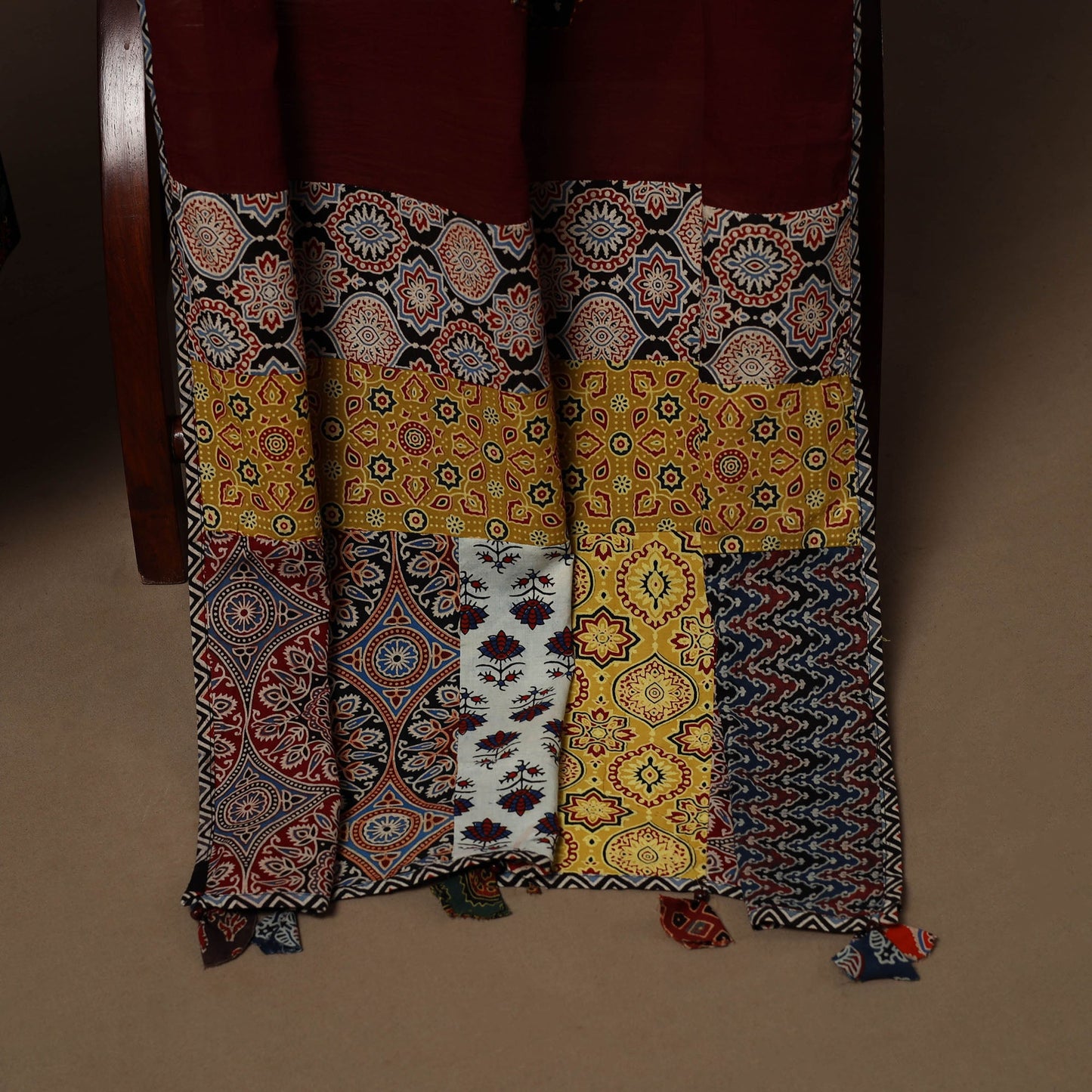 Hand natural dyed cotton 2pc unstitched dress material