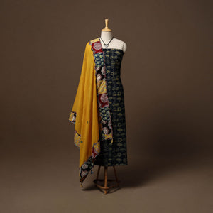 Hand natural dyed cotton 2pc unstitched dress material