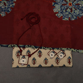 Hand natural dyed cotton 2pc unstitched dress material