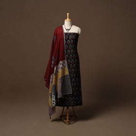 Hand natural dyed cotton 2pc unstitched dress material