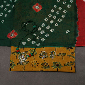 Hand natural dyed cotton 2pc unstitched dress material