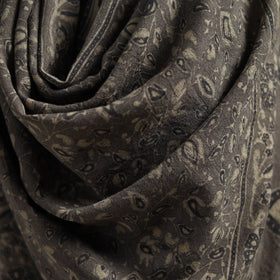 Hand natural dyed handwoven acrylic wool shawl 07