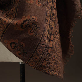 Hand natural dyed handwoven acrylic wool shawl 08