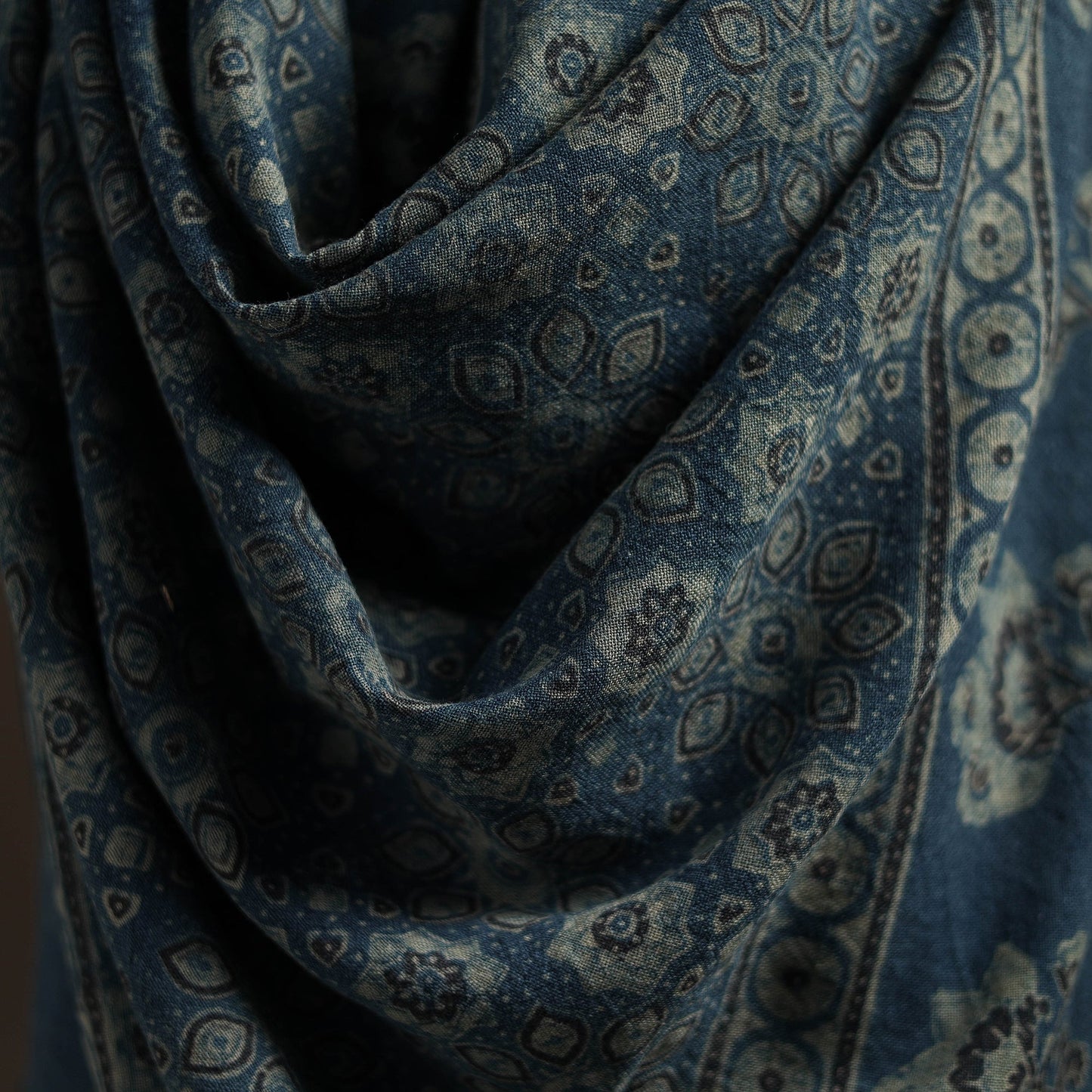 Hand natural dyed handwoven acrylic wool shawl 10