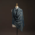 Hand natural dyed handwoven acrylic wool shawl 10