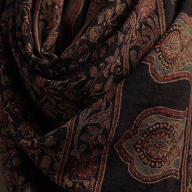 Hand natural dyed handwoven acrylic wool shawl 12