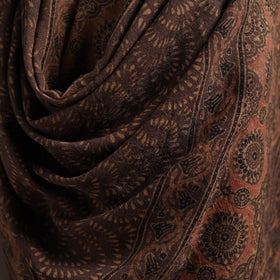 Hand natural dyed handwoven acrylic wool shawl 13