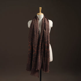 Hand natural dyed handwoven acrylic wool shawl 13