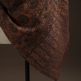 Hand natural dyed handwoven acrylic wool shawl 13