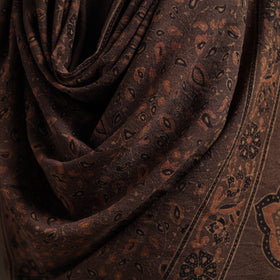 Hand natural dyed handwoven acrylic wool shawl 15