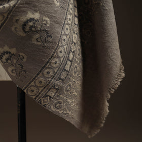 Hand natural dyed handwoven acrylic wool shawl 19