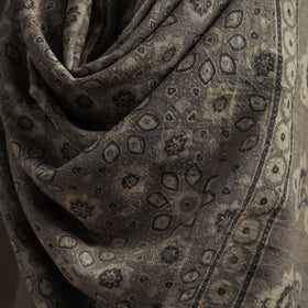 Hand natural dyed handwoven acrylic wool shawl 19