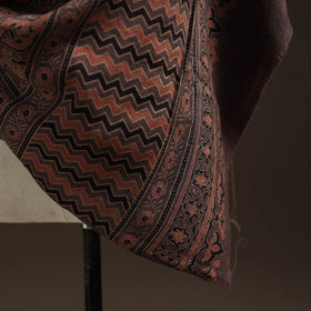 Hand natural dyed handwoven acrylic wool shawl 20