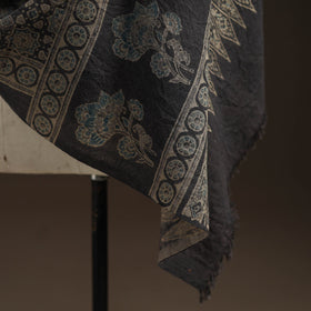 Hand natural dyed handwoven acrylic wool shawl 21