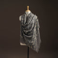 Hand natural dyed handwoven acrylic wool shawl 22