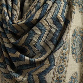 Hand natural dyed handwoven acrylic wool shawl 24