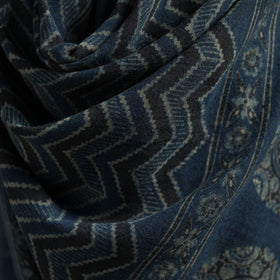 Hand natural dyed handwoven acrylic wool shawl 27