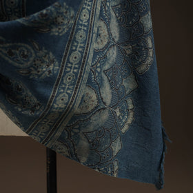 Hand natural dyed handwoven acrylic wool shawl 29