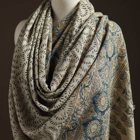 Hand natural dyed handwoven acrylic wool shawl 31