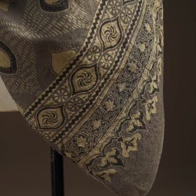 Hand natural dyed handwoven acrylic wool shawl 33