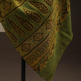 Hand natural dyed handwoven acrylic wool shawl 34