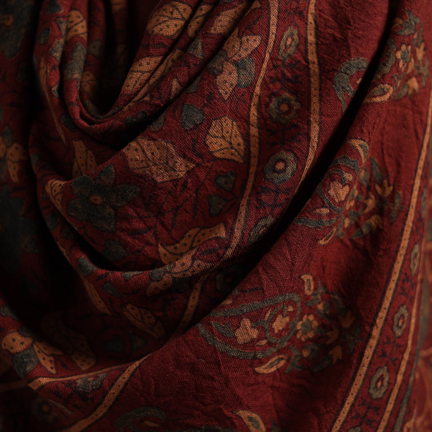 Hand natural dyed handwoven acrylic wool shawl 37