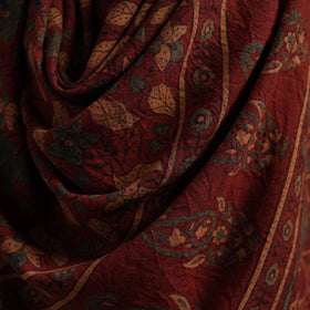 Hand natural dyed handwoven acrylic wool shawl 37