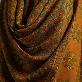 Hand natural dyed handwoven acrylic wool shawl 39