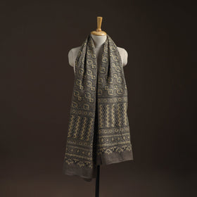 Hand natural dyed handwoven acrylic wool shawl 40