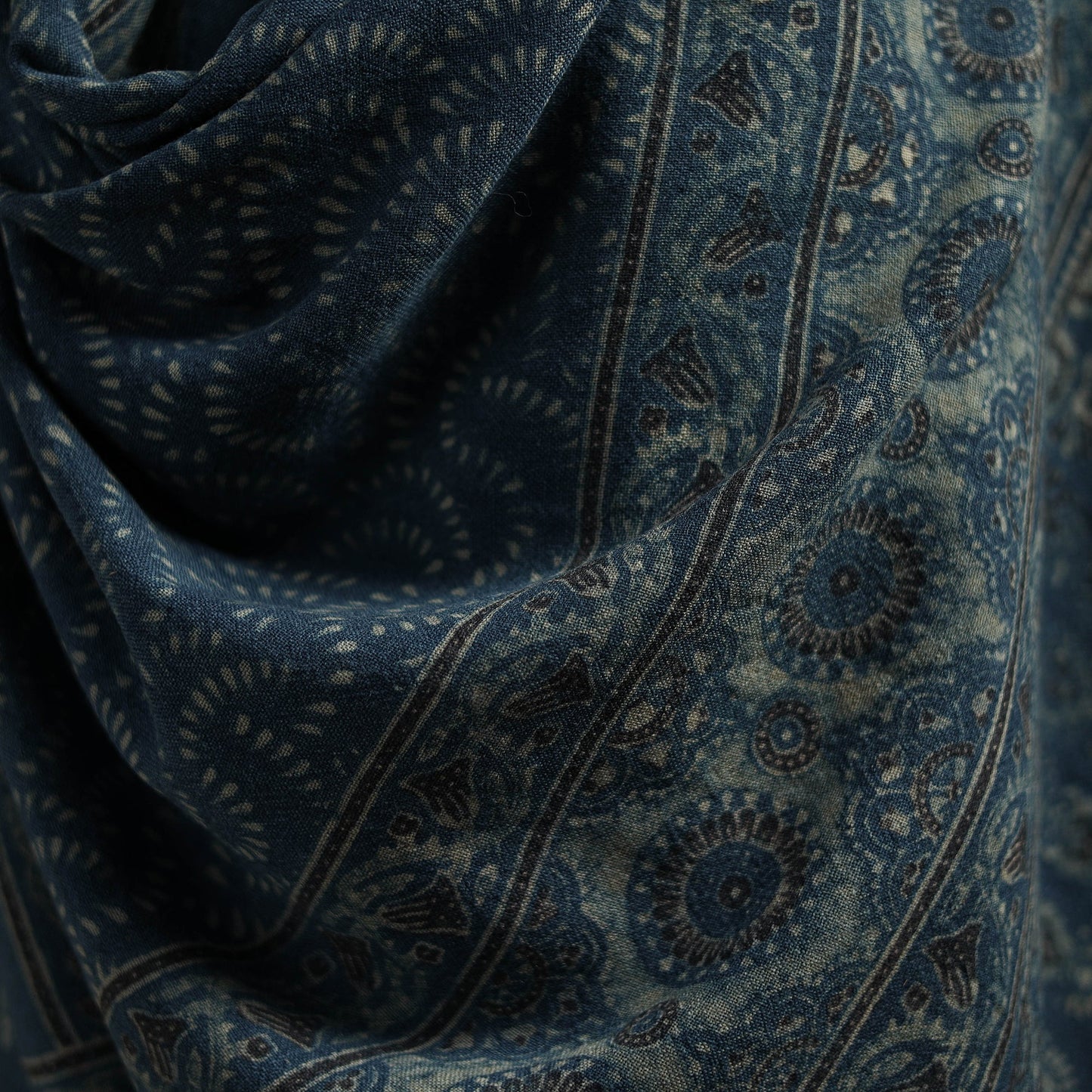 Hand natural dyed handwoven acrylic wool shawl 44