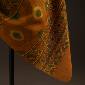 Hand natural dyed handwoven acrylic wool shawl 48