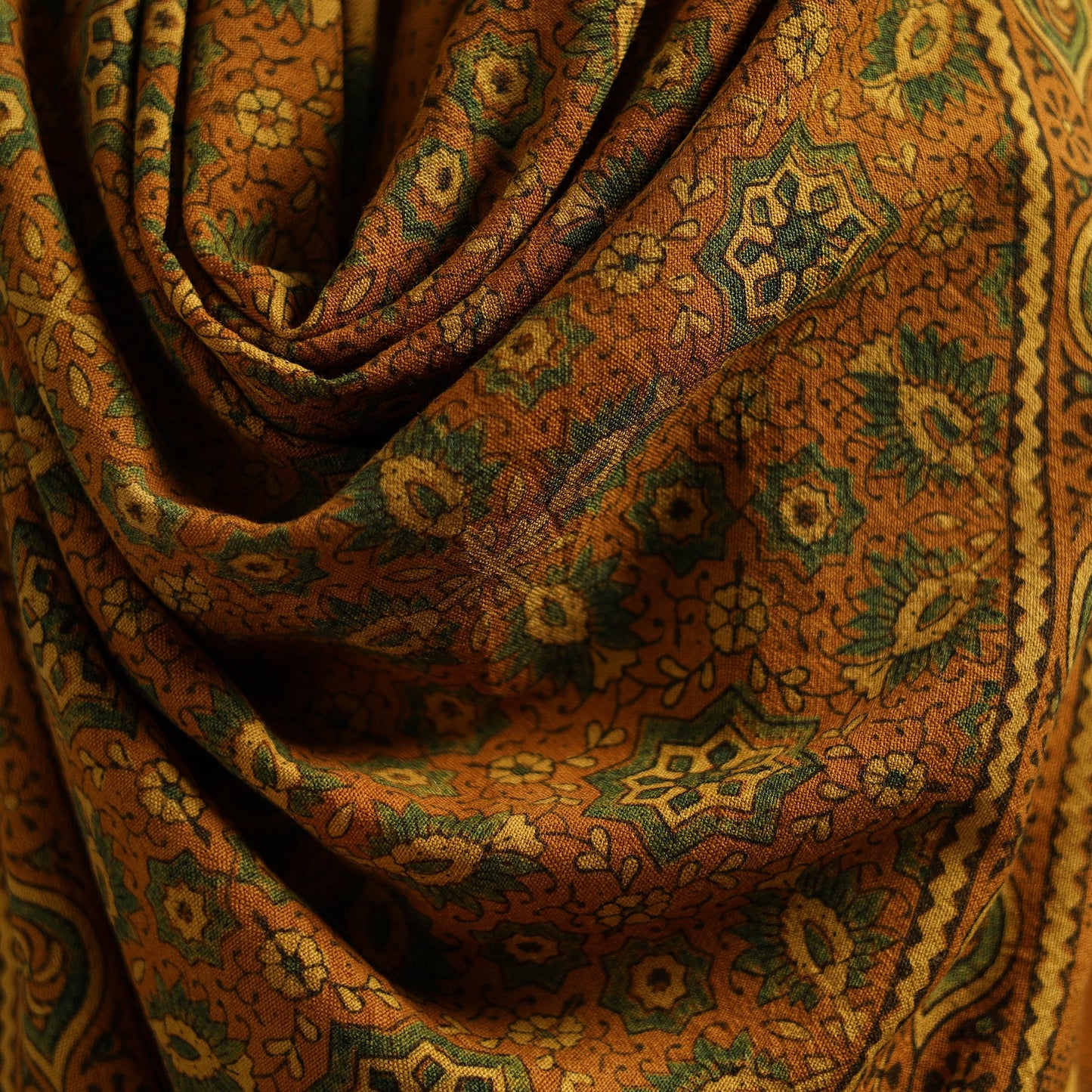 Hand natural dyed handwoven acrylic wool shawl 48